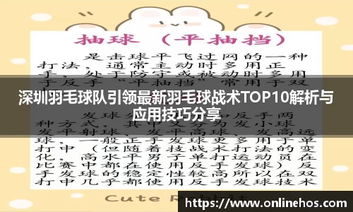深圳羽毛球队引领最新羽毛球战术TOP10解析与应用技巧分享